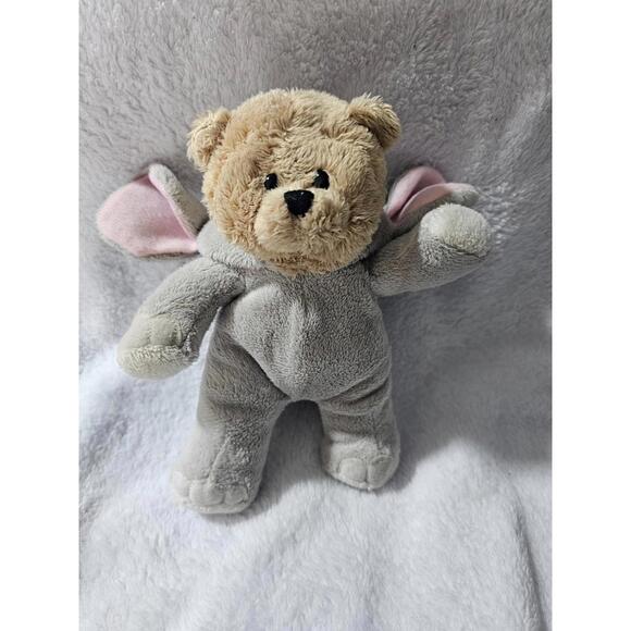 Ganz Wee Bears Village Elephant Costume Plush Teddy Bear Toy Gray Ears & Tail 7" - Picture 6 of 13